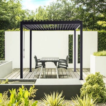 Mirador Adjustable Louvered Aluminum Pergola