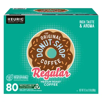 The Original Donut Shop Coffee K-Cup Pod, 80-count
