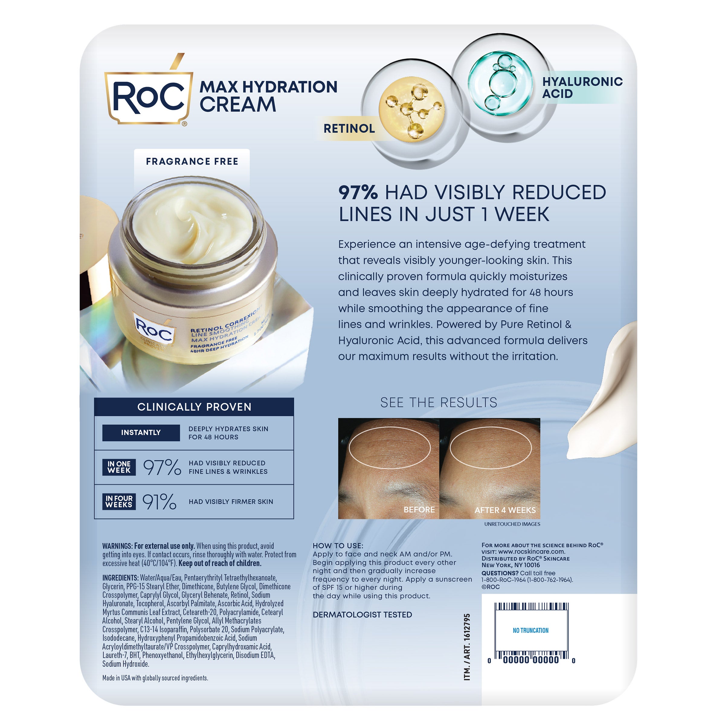RoC Retinol Correxion Max Hydration Cream