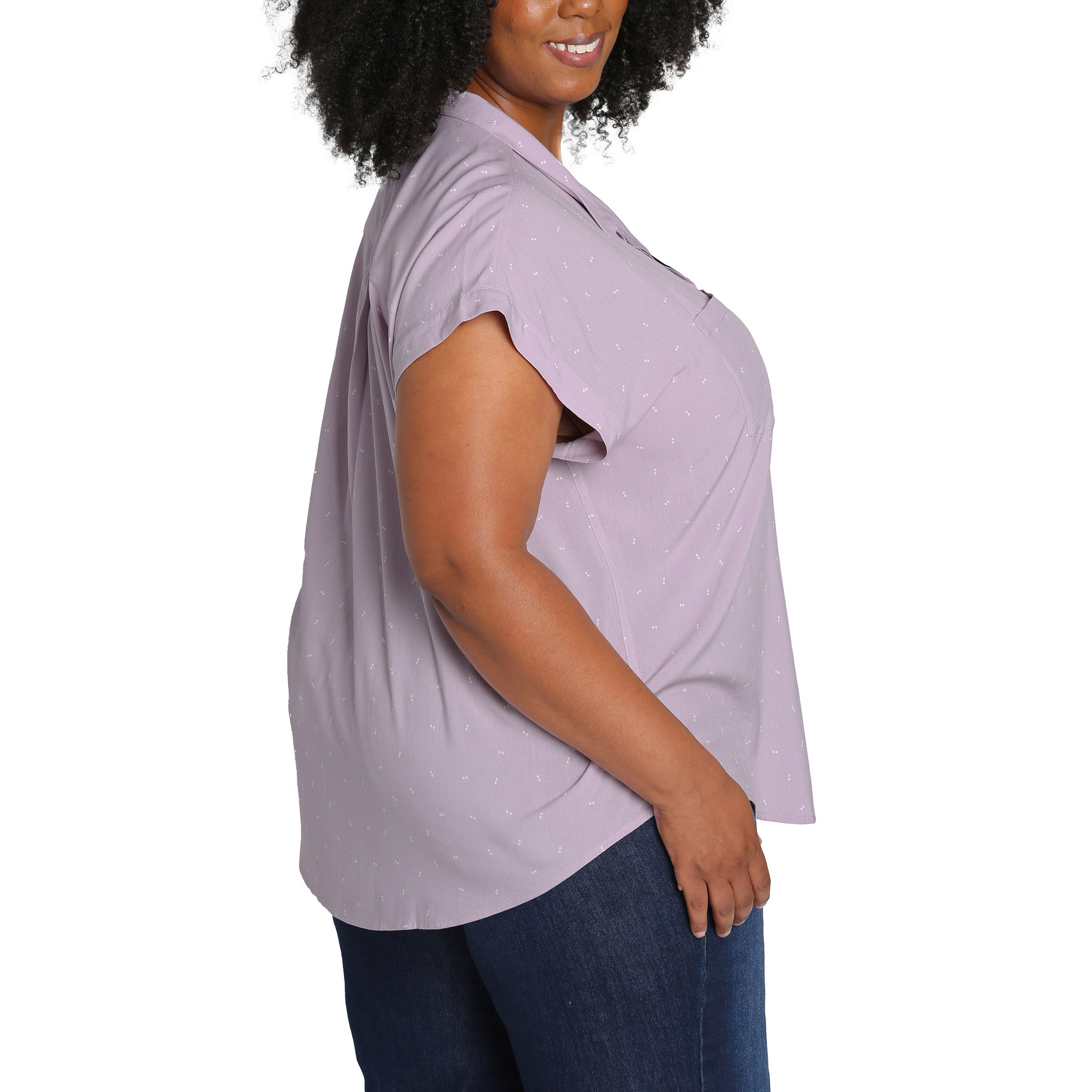 Jachs Girlfriend Women's Button Front Blouse
