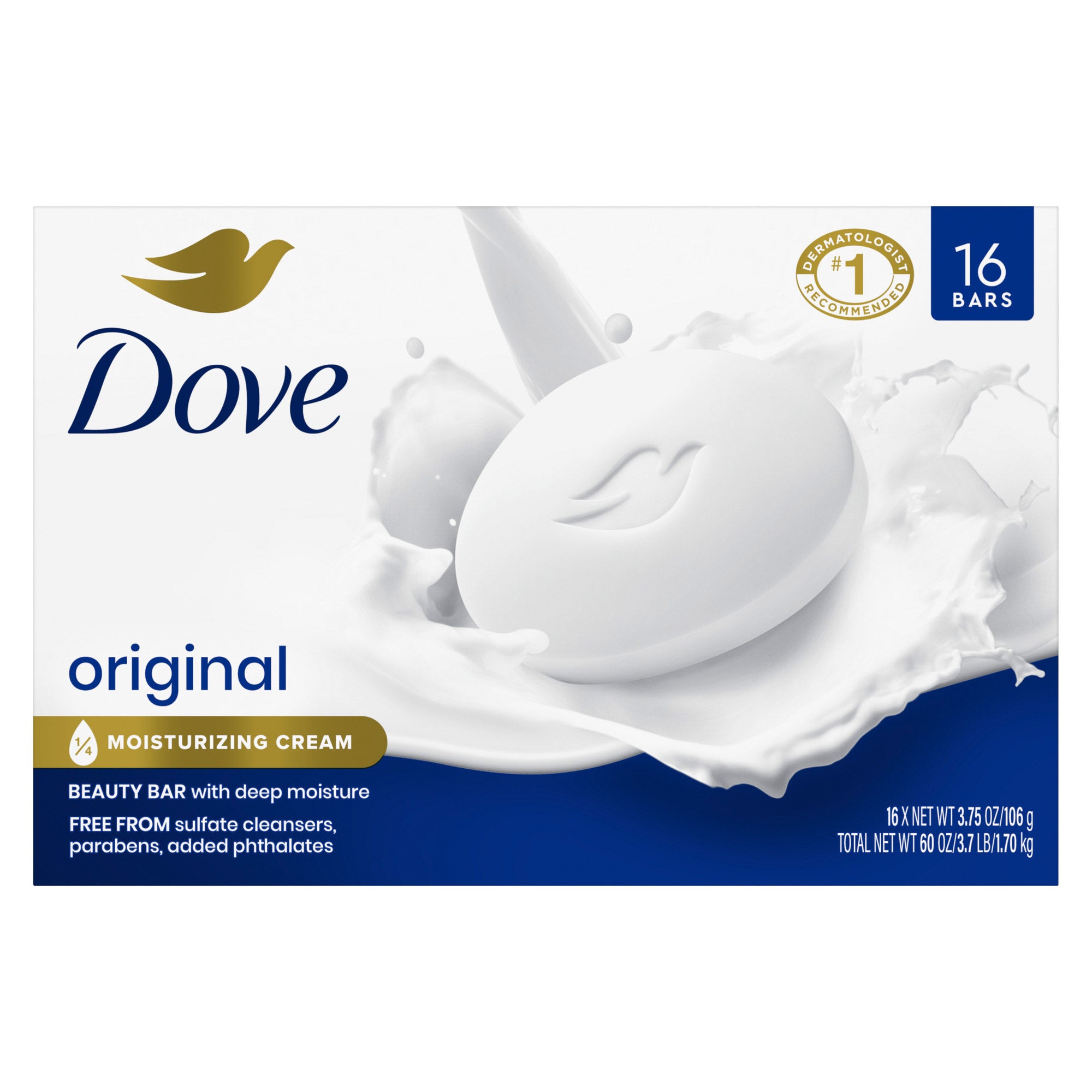 Dove Moisturizing Beauty Bar Soap Original