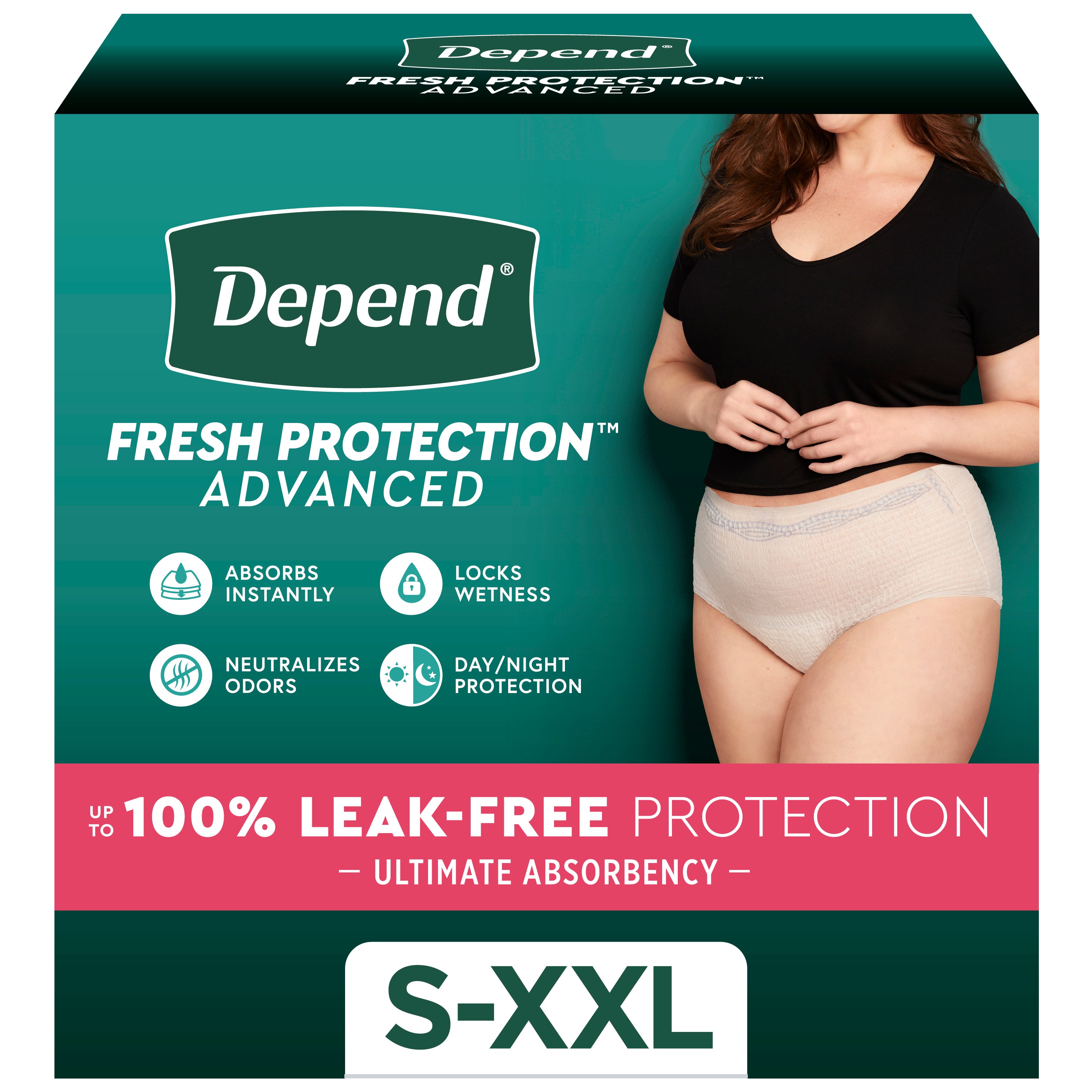 Depend Fresh Protection Advanced Incontinence Underwear for Women, Ultimate Absorbency