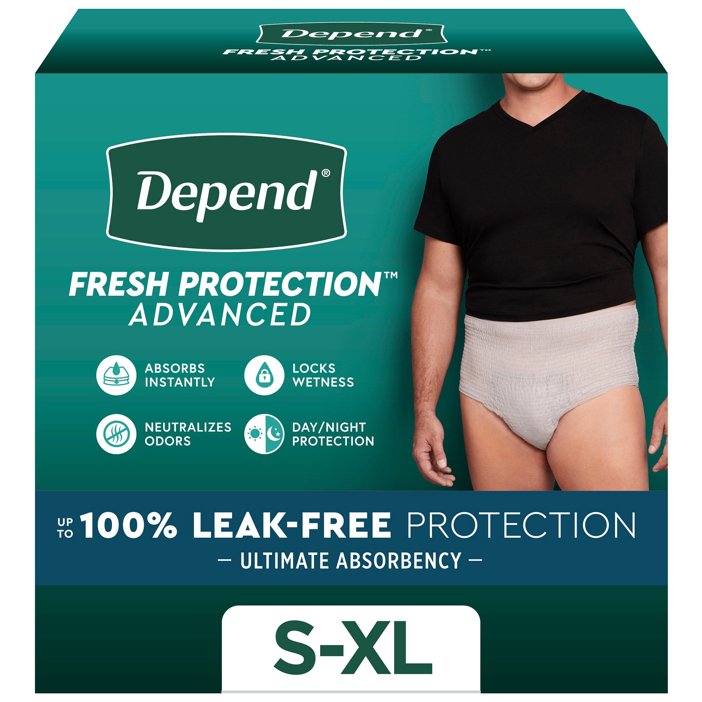 Depend Fresh Protection Advanced Incontinence Underwear for Men, Ultimate Absorbency