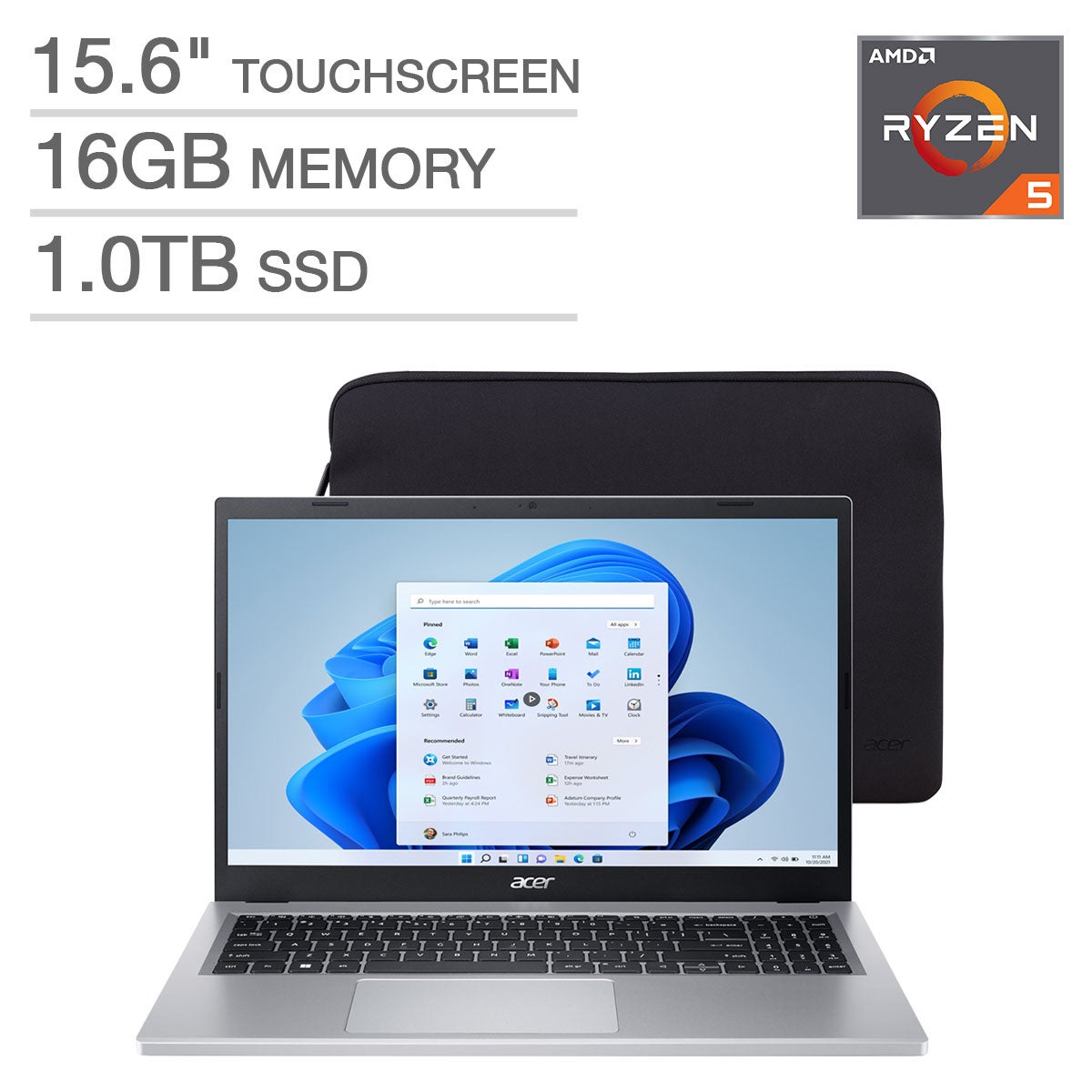 Acer Aspire 3 15.6" 1080P Touchscreen Laptop