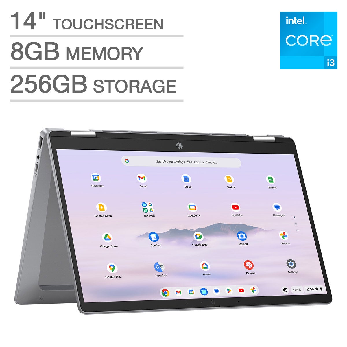 HP Chromebook Plus 14" 2-in-1 FHD Touchscreen Laptop with Google AI
