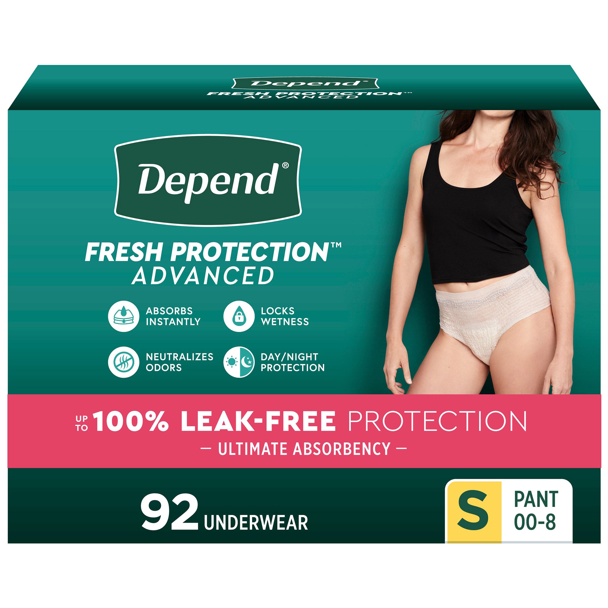 Depend Fresh Protection Advanced Incontinence Underwear for Women, Ultimate Absorbency