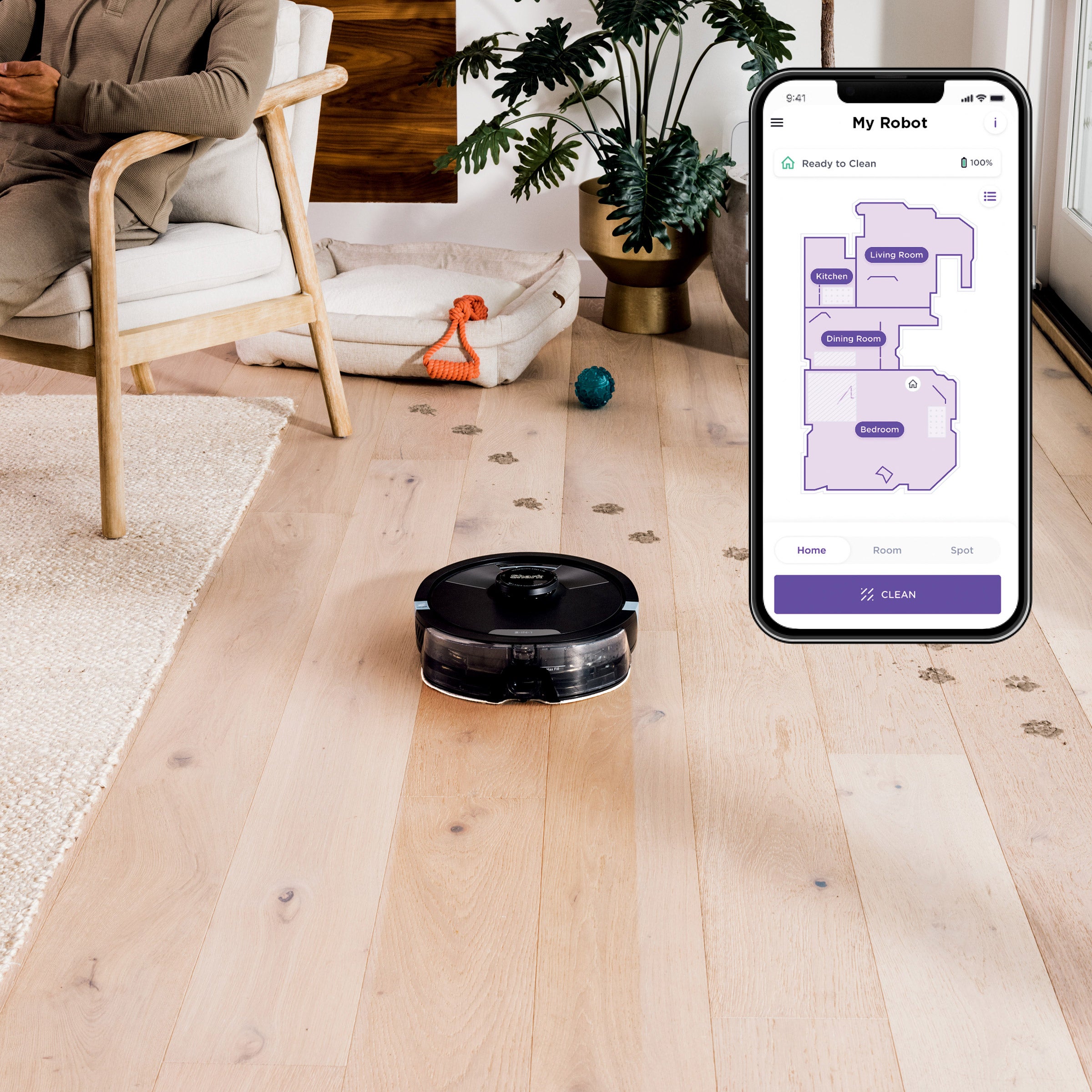 Shark Matrix Plus Robot Vacuum and Mop with Self-Empty HEPA Base