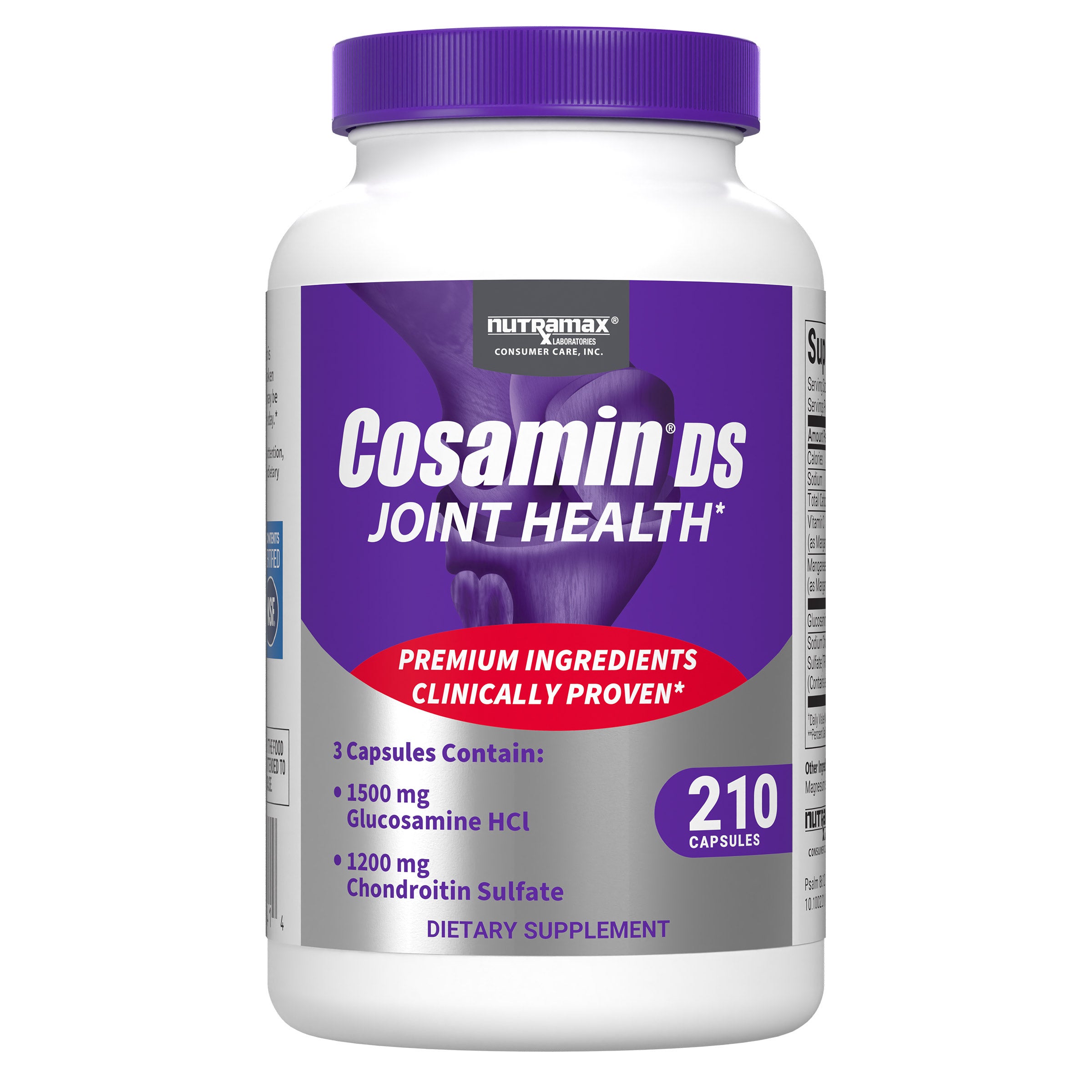 Cosamin DS Joint with Glucosamine & Chondroitin for Joint Health, 210 Capsules