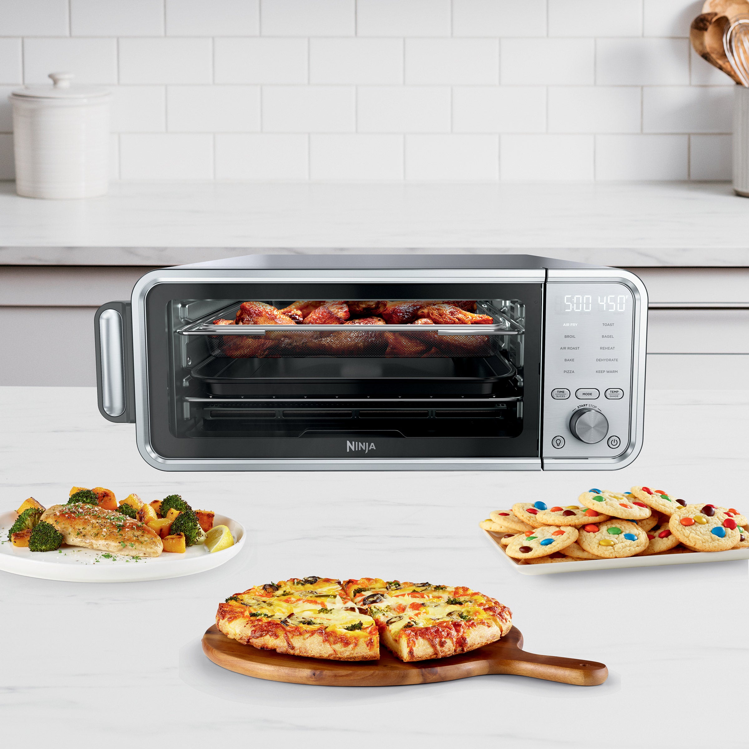 Ninja Flip 10-in-1 Toaster Oven & Air Fryer with Added Broil Rack