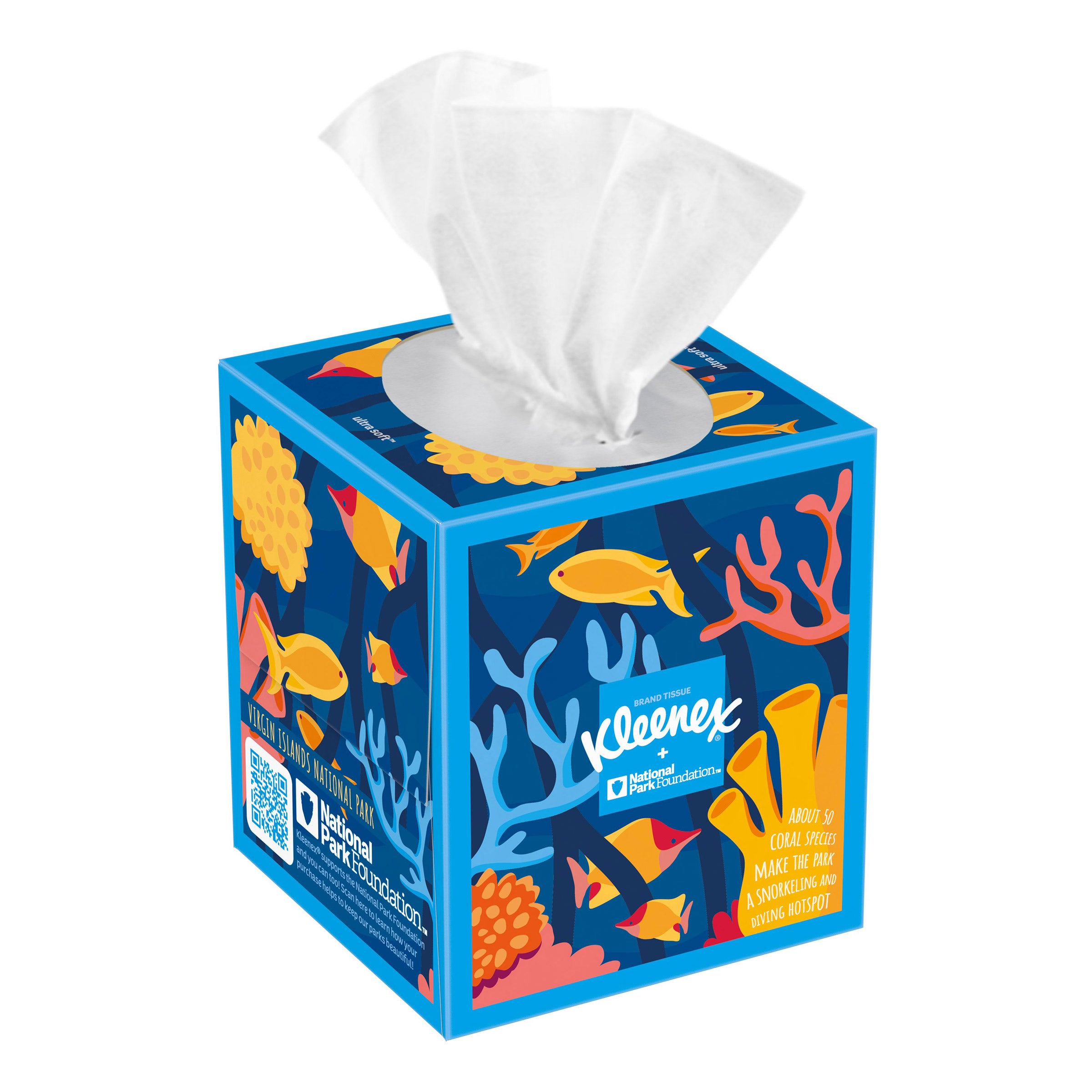 Kleenex Ultra Soft Facial Tissue, 3-Ply, 85-count, 12-pack