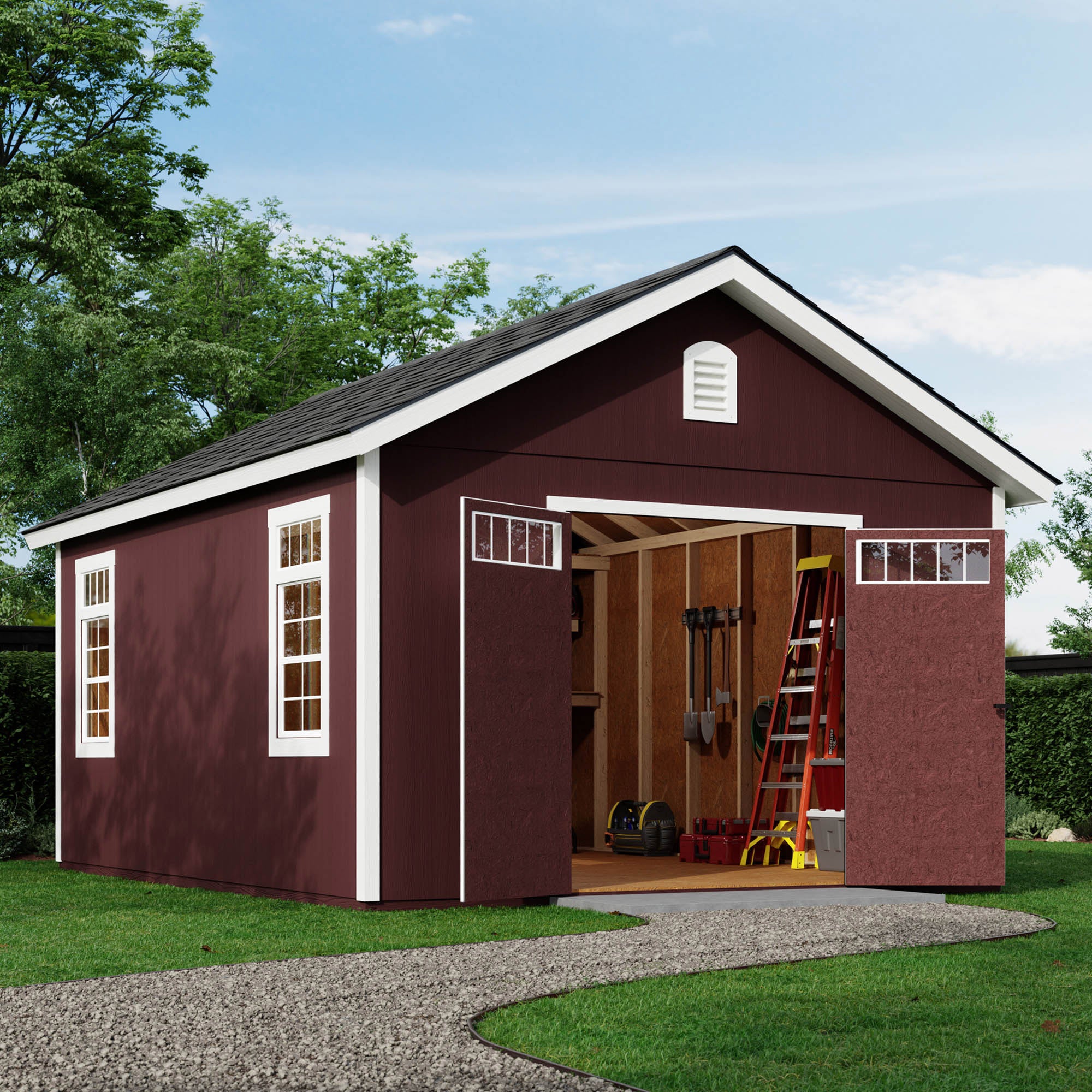 Yardline Piermont Wood Storage Shed, Do It Yourself or Installed