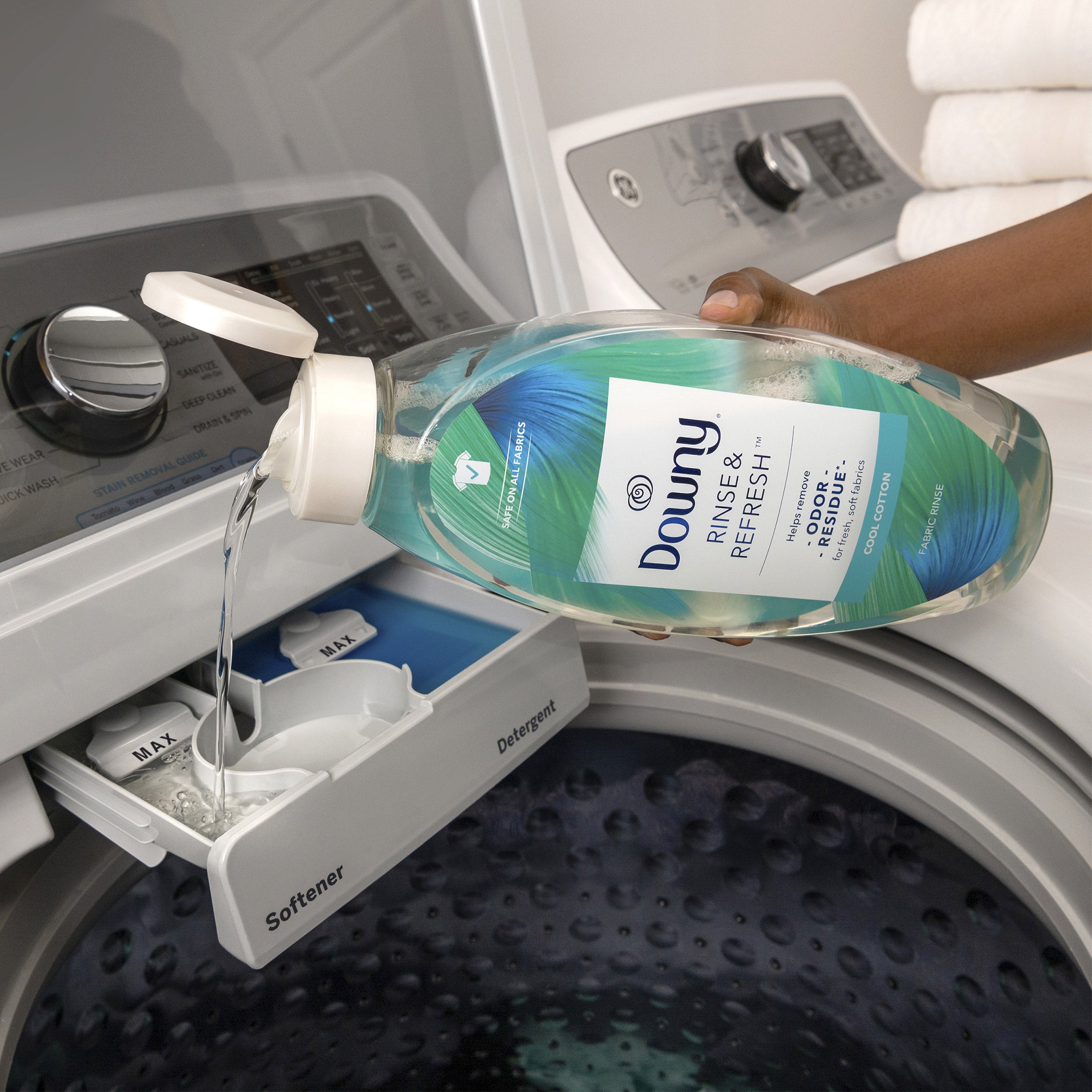 Downy Fabric Rinse, Cool Cotton, 25.5 fl oz, 3-count