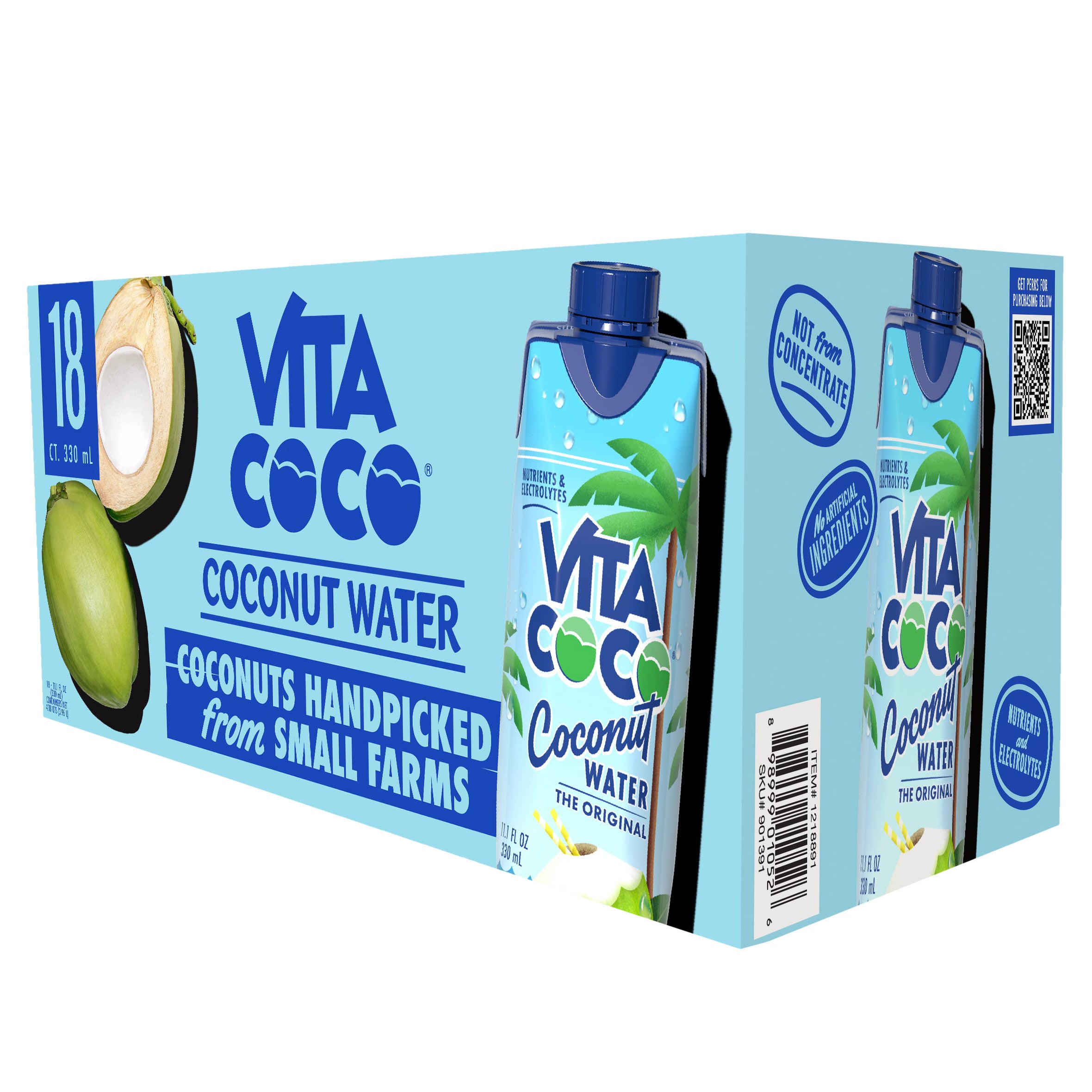 Vita Coco, Coconut Water, 11.1 fl oz, 18-Count