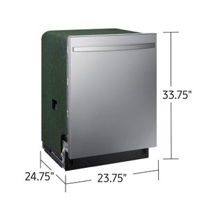 Samsung 51 dBA Fingerprint Resistant Top Control Dishwasher with AutoRelease and 3rd Rack