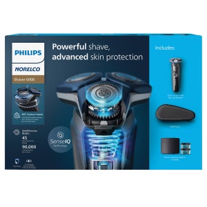 Philips Norelco Shaver 6900 with SenseIQ and Quick Clean Pod, Series 6000