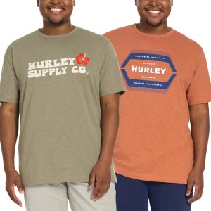Hurley Men's Graphic Tee, 2-pack