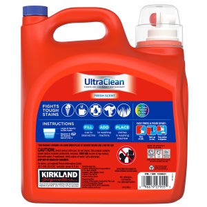 Kirkland Signature Ultra Clean HE Liquid Laundry Detergent, 146 loads, 194 fl oz