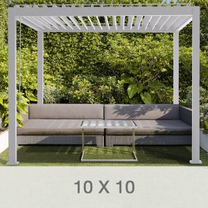 Mirador Adjustable Louvered Aluminum Pergola