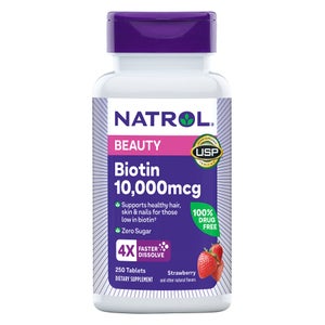 Natrol Biotin 10,000 mcg. Fast Dissolve Tablets, 250 Tablets
