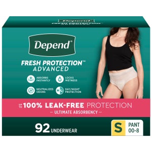 Depend Fresh Protection Advanced Incontinence Underwear for Women, Ultimate Absorbency