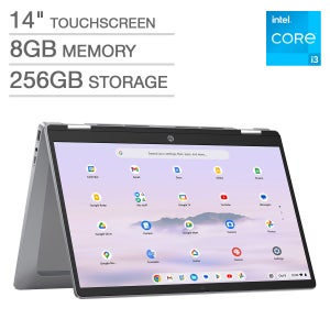 HP Chromebook Plus 14" 2-in-1 FHD Touchscreen Laptop with Google AI