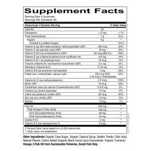 SmartyPants Kids Formula Multivitamin, 180 Gummies