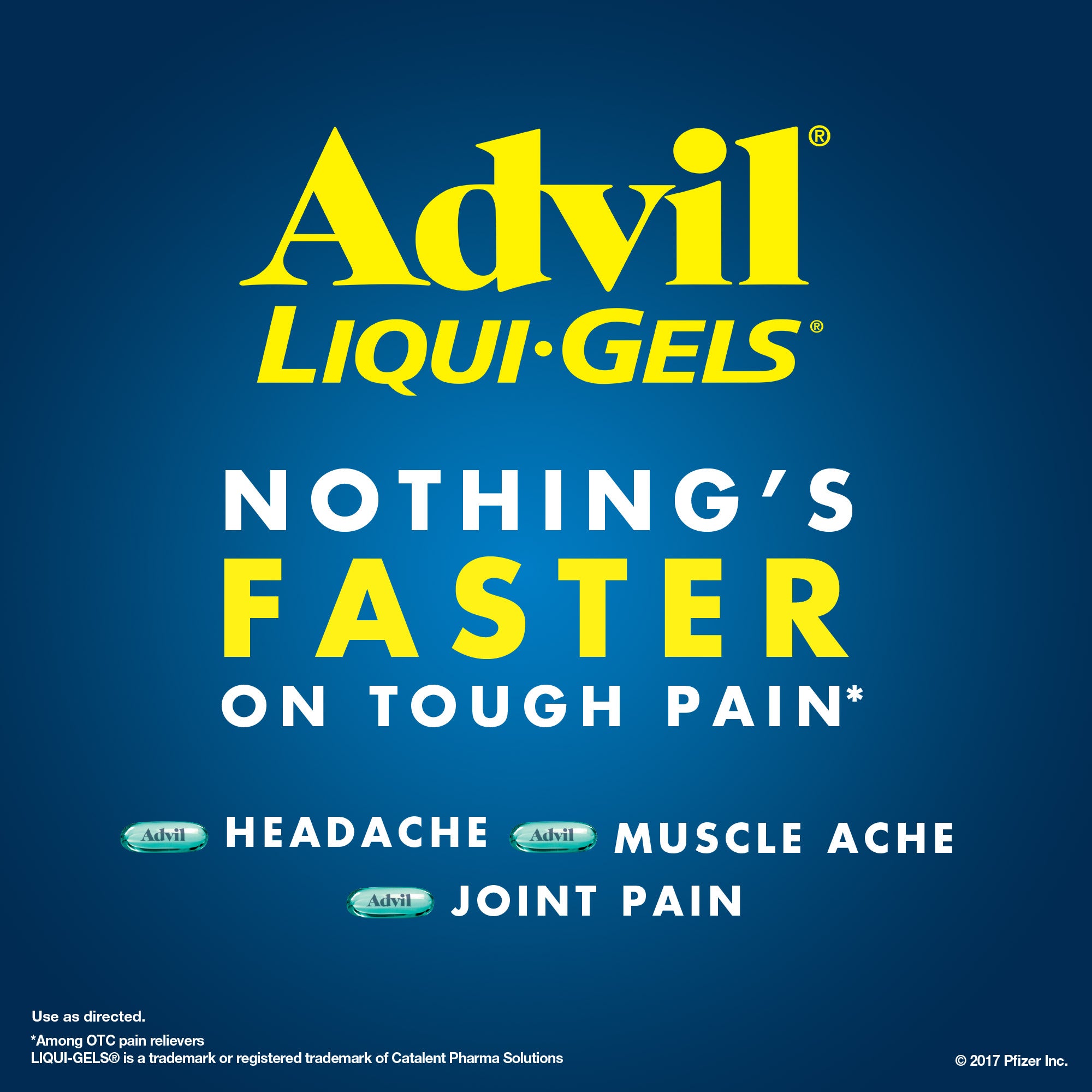 Advil Liqui-Gels Ibuprofen 200 mg. Pain Reliever/Fever Reducer, 240 Capsules