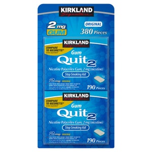 Kirkland Signature Quit Gum 2 mg. or 4 mg., 380 Pieces