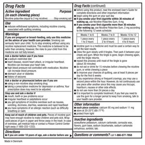Kirkland Signature Quit Gum 2 mg. or 4 mg., 380 Pieces