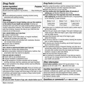 Kirkland Signature Quit 2 mg. or 4 mg. Ice Mint Gum, 300 Pieces