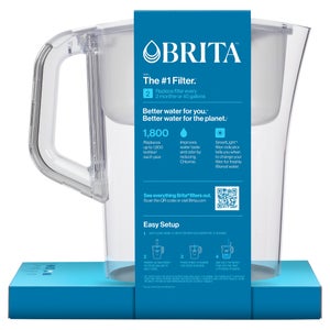 Brita Champlain Water Filter Pitcher, 10 Cup with 2 Filters