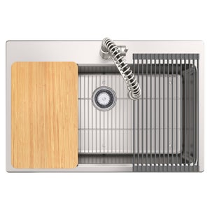 Kohler Provo 33" Dual Mount Single-bowl Workstation Kitchen Sink Kit