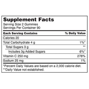 Kirkland Signature Vitamin C 250 mg., 360 Adult Gummies