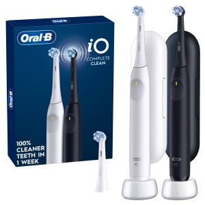 Oral-B iO Complete Clean Rechargeable Electric Toothbrush, 2-pack