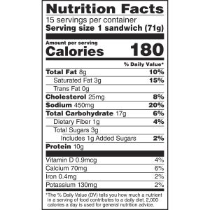 Sandwich Bros Chicken Melt Flatbread Pocket Sandwiches, 2.5 oz, 15-count