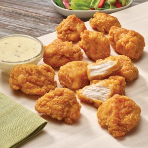 Just Bare Lightly Breaded Chicken Breast Chunks, Boneless Skinless, 4 lbs