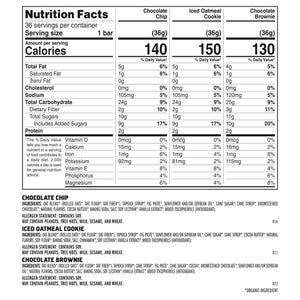 Clif Kid ZBar Organic Granola Bar, Variety Pack, 1.27 oz, 36-count