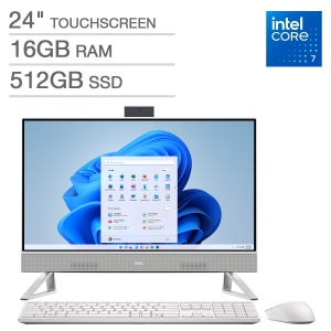 Dell All-in-One 24" Desktop - Intel Core 7 150U - FHD (1920 x 1080) Touch Display - 16GB RAM - 512GB SSD - Windows 11 Home