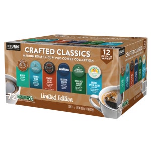 Crafted Classics Coffee K-Cup Pod Variety Pack, 72-count