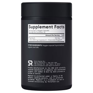 Sports Research Magtein Magnesium L-Threonate, 2000 mg, 135 Veggie Capsules