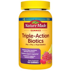 Nature Made Triple Action Biotic Gummy, 100 Gummies