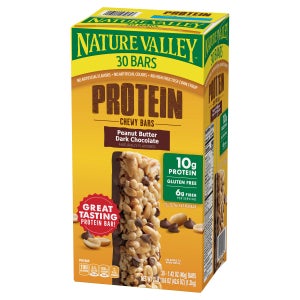 Nature Valley Protein Bar, Peanut Butter Dark Chocolate, 1.42 oz, 30-count