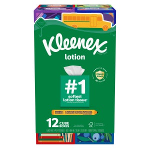 Kleenex Soothing Lotion Facial Tissue, 3-Ply, 85-count, 12-pack