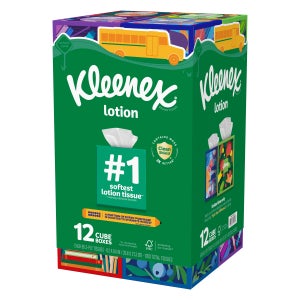 Kleenex Soothing Lotion Facial Tissue, 3-Ply, 85-count, 12-pack
