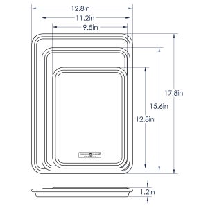 Nordic Ware Naturals 3-piece Baking Sheet Set