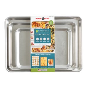 Nordic Ware Naturals 3-piece Baking Sheet Set