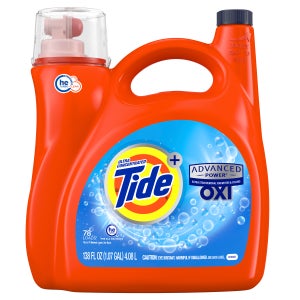 Tide Plus Advanced Power with Oxi Liquid Laundry Detergent, Original, 78 Loads, 138 fl oz