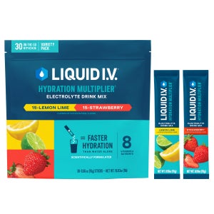 Liquid I.V. Hydration Multiplier 30 Individual Serving Stick Packs in Resealable Pouch, Variety Pack