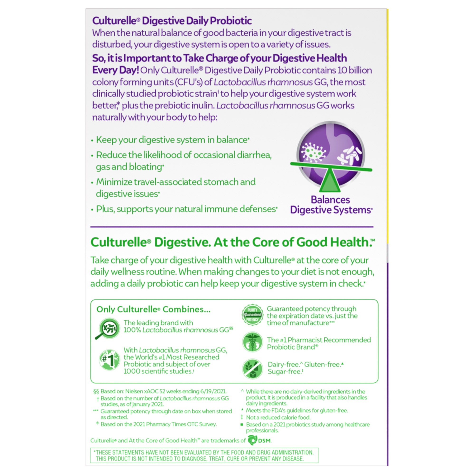 Culturelle Digestive Health Probiotic, 80 Vegetarian Capsules