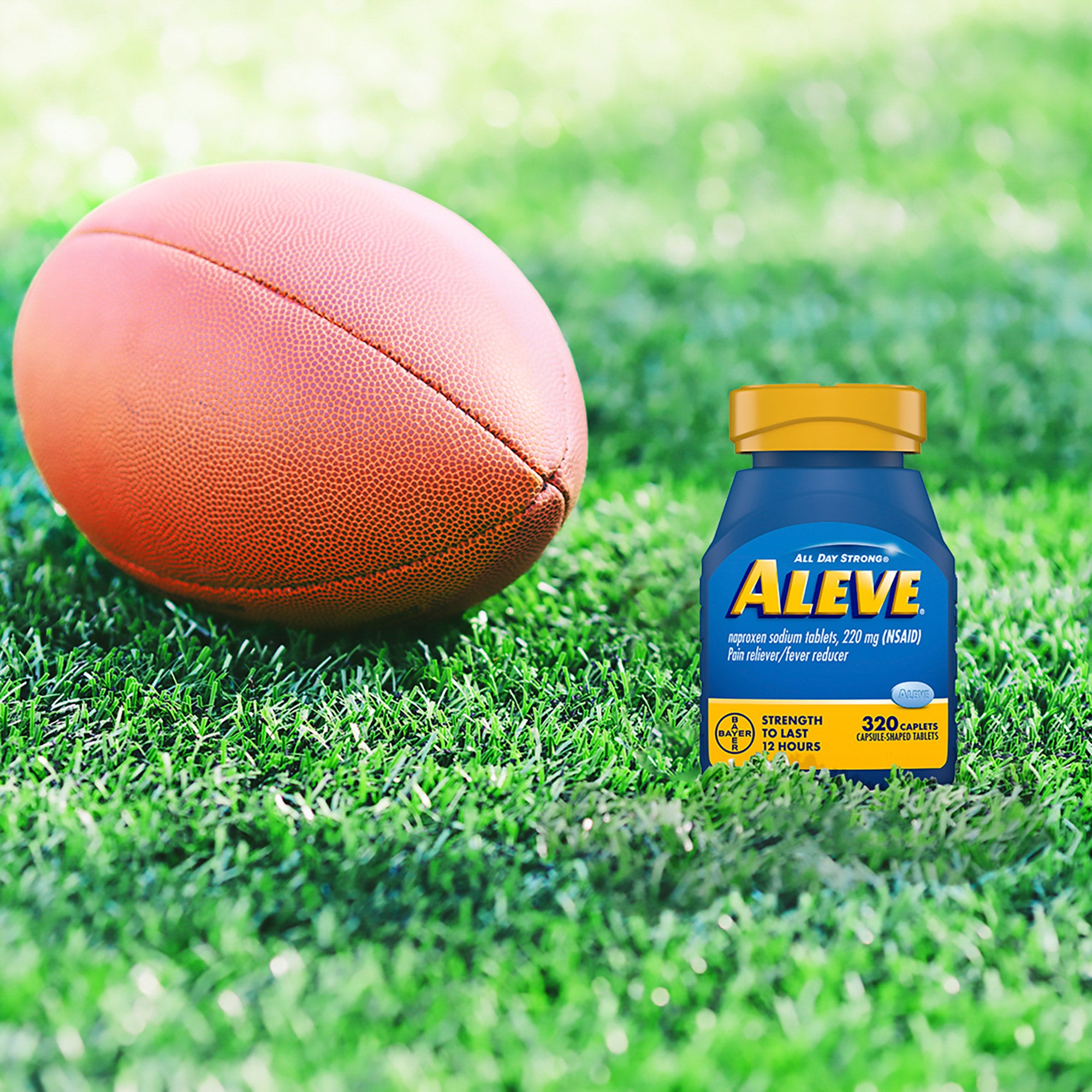 Aleve Naproxen Sodium 220 mg. Pain Reliever/Fever Reducer, 320 Caplets